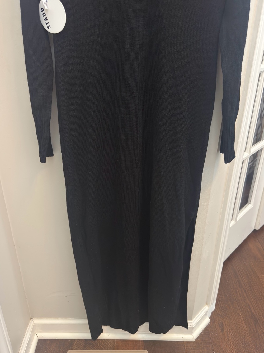 New Staud Crown Point Polo Dress in Black - Picture 7 of 13